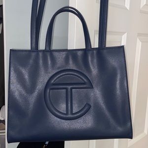 Telfar Navy Medium Shopper bag